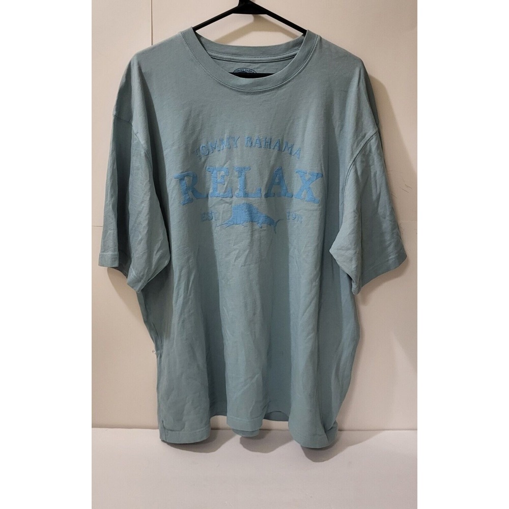 Tommy Bahama  Performance Golf Relax‎ Tee Shirt Greenish Blue Men's Size XL